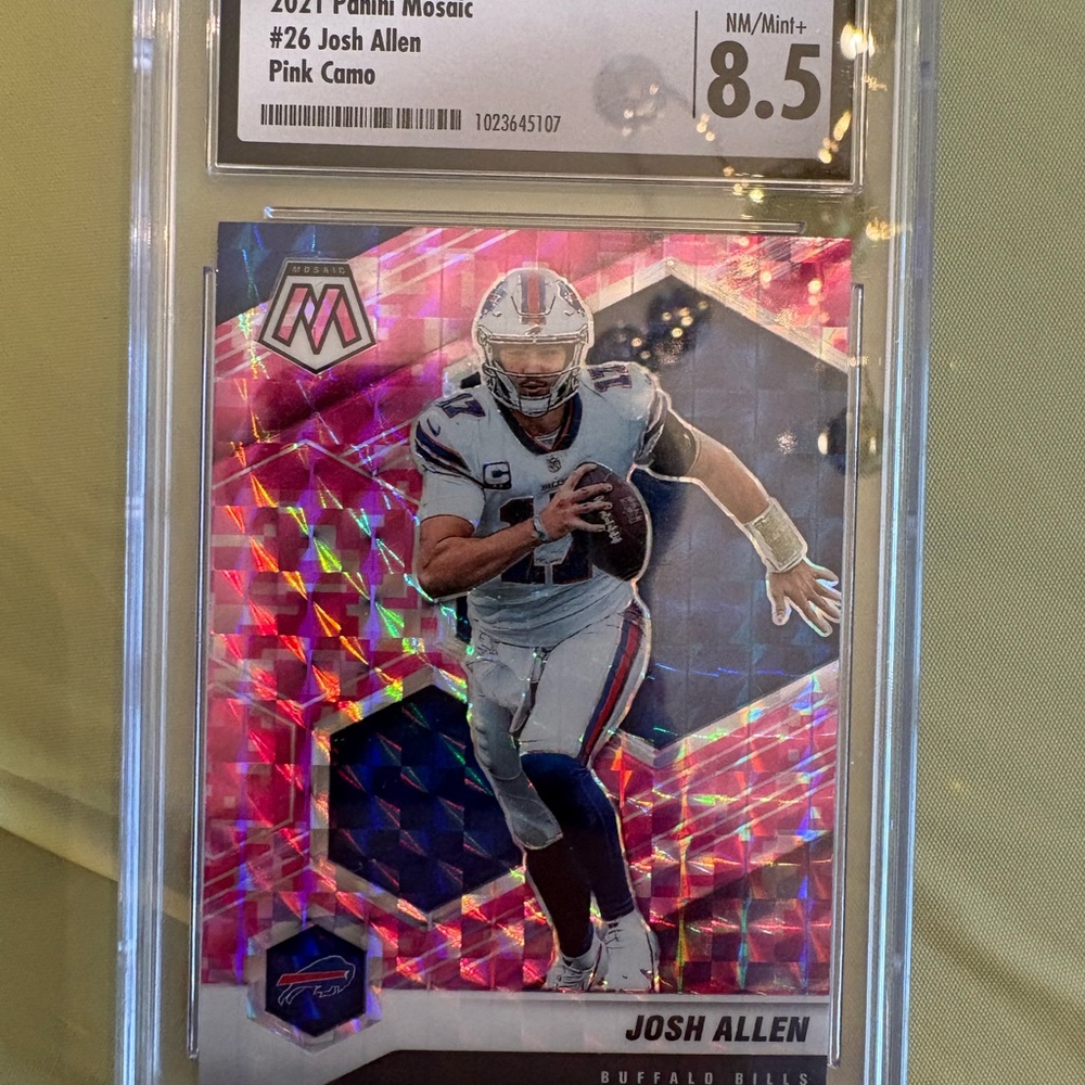 Panini Pink Camo Josh Allen Football Card
